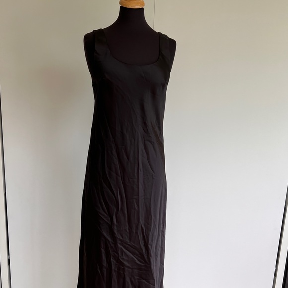 Topshop Dresses & Skirts - Topshop Silk Slip Black Dress Size 12